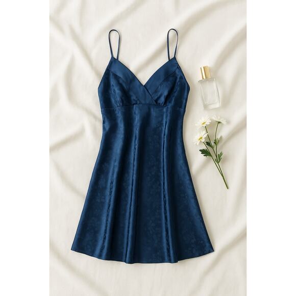 Valerie Stevens 100% Silk Nightgown | Satin Slip Dress Lingerie Romantic | Small - Picture 1 of 8